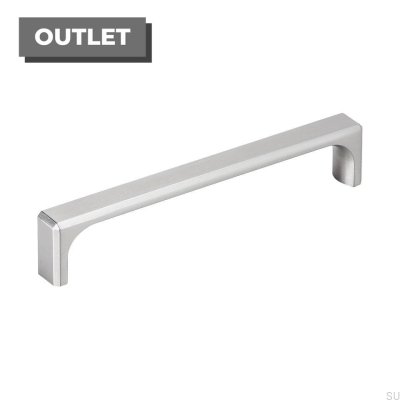 Fold 160 furniture handle, brushed silver