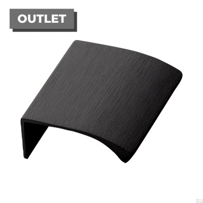 Edge Straight 40 Edge Furniture Handle Aluminum Black