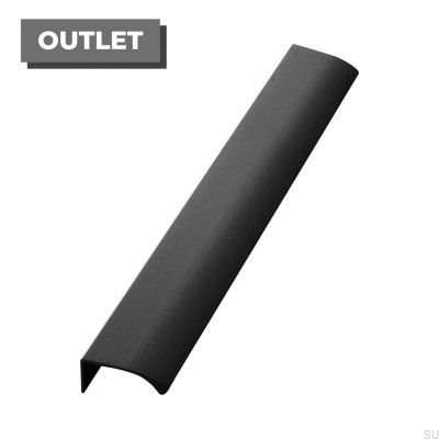 Edge Straight 350 Edge Furniture Handle Aluminum Black
