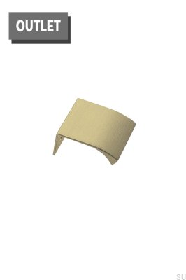 Edge Straight 40 Aluminum brushed gold edge furniture handle
