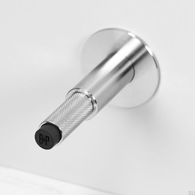 Cross Steel Silver Wall-Mounted Door Stopper