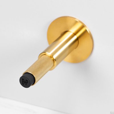 Cross Brass Wall-Mounted Door Stopper