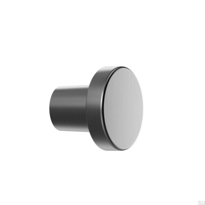 Furniture knob Dot 30 Metal Gun-metal