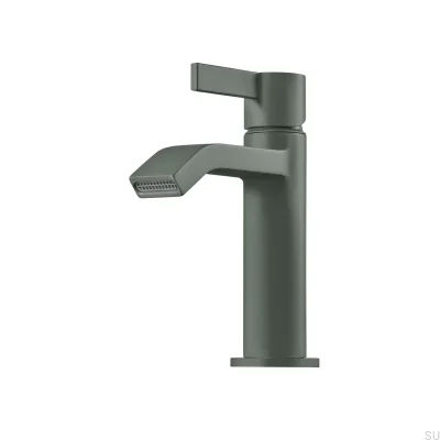 ARM071 Brass Ash Green Washbasin Tap