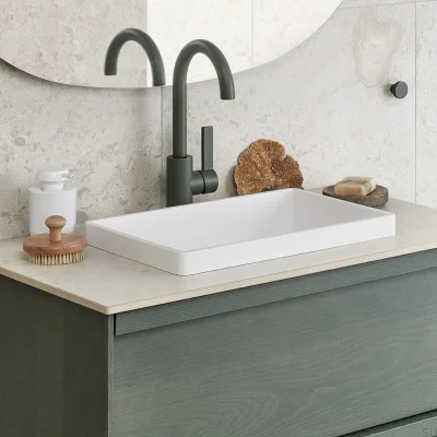 Washbasin tap ARM078 Brass Ash Green