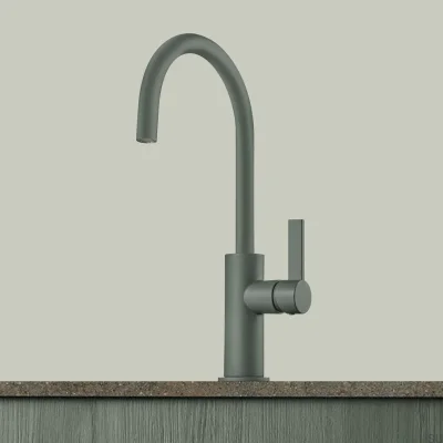 Kitchen tap ARM180 Brass Ash Green