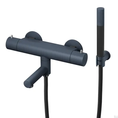 Thermostatic bath and shower mixer EVM026-150 Brass Deep Blue