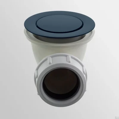 Pop-up Bathtub Stopper 22200 Brass Deep Blue