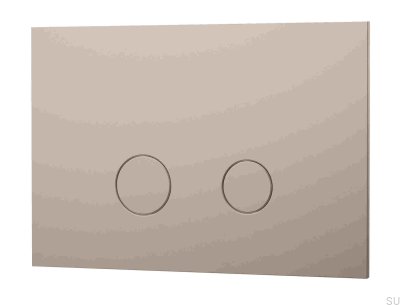 Flush button DUO112 Brass Greige