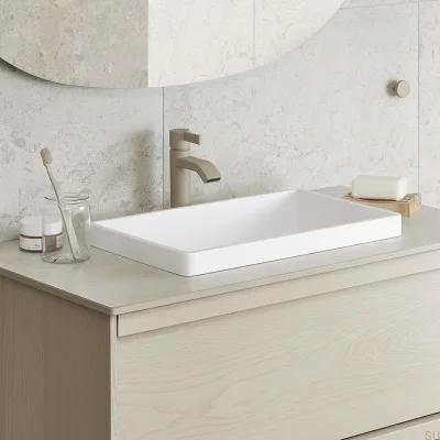 ARM071 Brass Greige washbasin tap