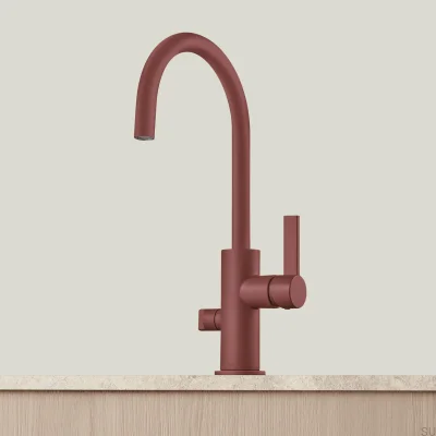 Kitchen faucet with dishwasher valve ARM184 Brass Reddish Brown