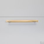 Zdjecie uchwytu Pull bar Linear Medium mosieznego frontalnie