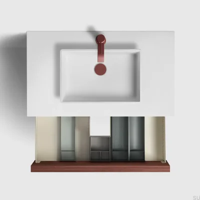 Universal Pop-up Washbasin Stopper 74400 Brass Reddish Brown