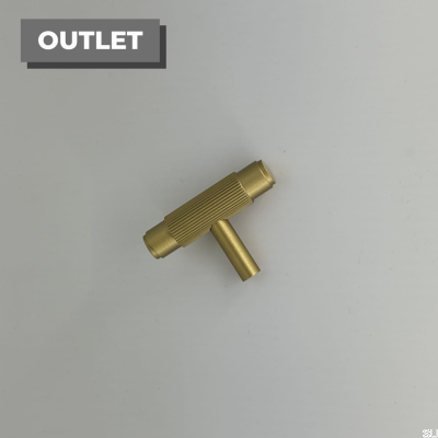 T-Bar SB-XS Gold Knurled Furniture Knob