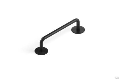 Milano 96 Metal Matt Black Elongated Furniture Handle