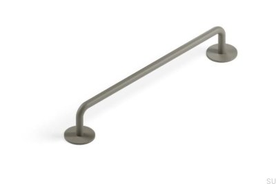 Milano 160 Metal Gray Elongated Furniture Handle