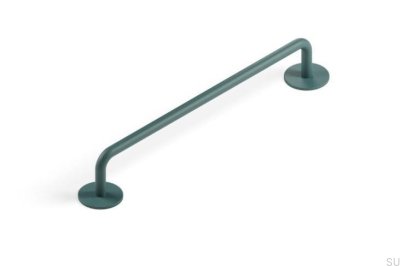 Milano 160 Metal Green Elongated Furniture Handle
