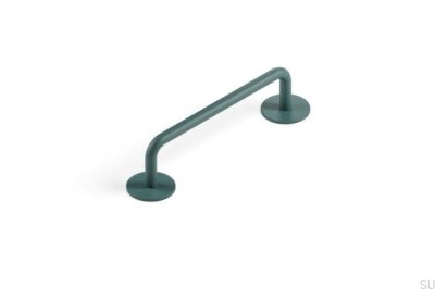 Milano 96 Metal Green Elongated Furniture Handle