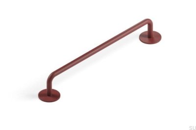 Milano 160 Metal Red Elongated Furniture Handle
