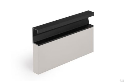 Recessed furniture handle Six 397 Aluminum Black