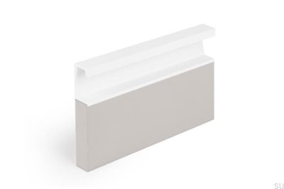 Recessed furniture handle Six 597 Aluminum Matt White