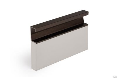 Recessed furniture handle Six 697 Aluminum Brown