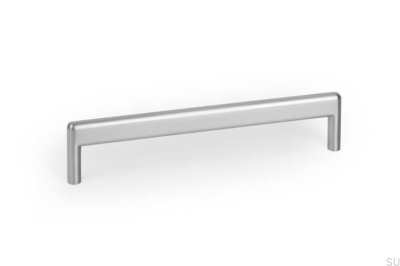 Beam 160 Metal Brushed Nickel Elongated Furniture Handle