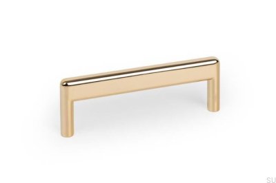 Beam 96 Metal Gold Polished Elongated Furniture Handle