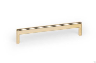 Beam 160 Metal Gold Polished Elongated Furniture Handle