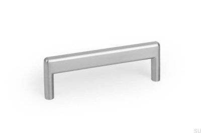 Beam 96 Metal Brushed Nickel Elongated Furniture Handle