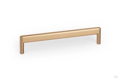 Beam 160 Metal Brushed Gold Furniture Handle Cava