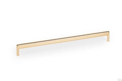 Beam 320 Metal Gold Polished Elongated Furniture Handle