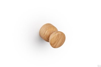 Furniture knob Piece 25 Wooden Oak