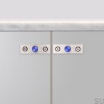 Zdjecie galki Linear Plate stalowej palonej frontalnie