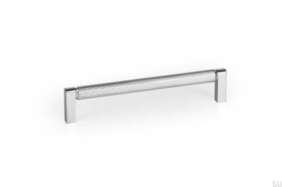 Brooklyn 160 elongated furniture handle Aluminum Polished Nickel