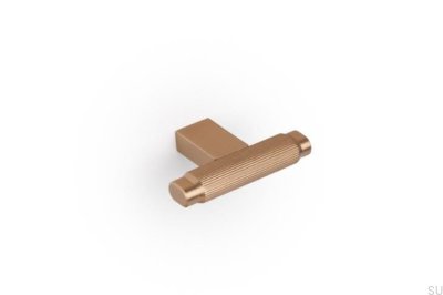 T-Bar Brooklyn 55 Aluminum Furniture Knob Brushed Gold Cava