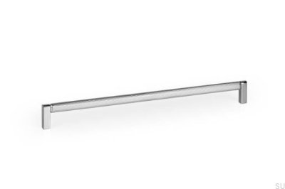 Brooklyn 320 Aluminum Polished Nickel Elongated Furniture Handle