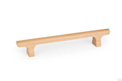 Hinoki Wood 160 Wooden Oak Elongated Furniture Handle