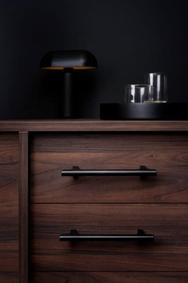Hinoki 160 Aluminum Long Furniture Handle Black Brushed