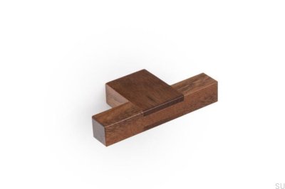 T-Bar Hako 76 Furniture Knob Wooden Walnut