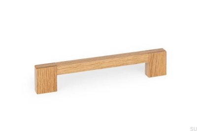 Hako 160 Wooden Oak Elongated Furniture Handle