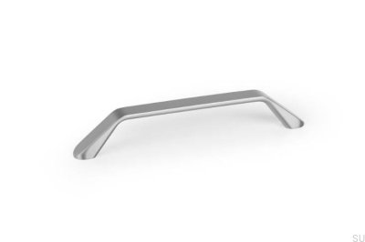 Long furniture handle Dropp 160 Aluminum Nickel-plated Brushed