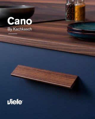 Cano 160 Wooden Walnut Elongated Furniture Handle