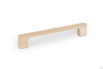 Luv Wood 160 Wooden Oak Unvarnished Elongated Furniture Handle