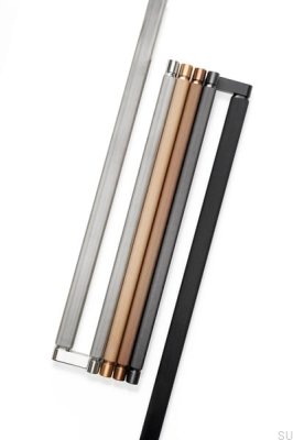 Brooklyn Big 1056 Aluminium Brown Brushed Single-Sided Elongated Furniture Handle