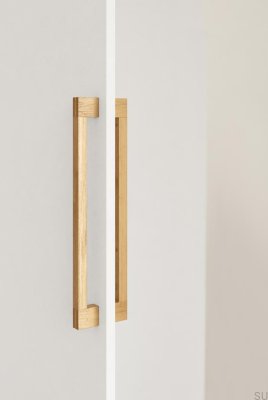 Hako Big 480 Wooden Oak Double-sided Elongated Furniture Handle