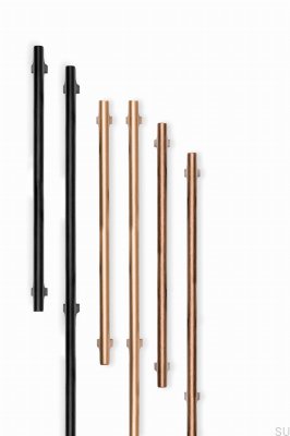 Hinoki Big 832 Aluminum Black Brushed Elongated Furniture Handle