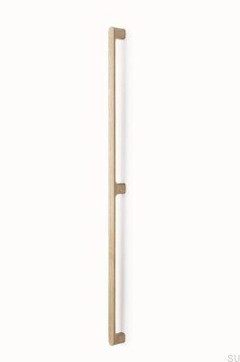 Luv Wood Big 992 Wooden Oak Unvarnished Double-Sided Door Handle