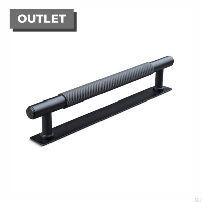 Salo Stripe 160 oblong furniture handle, metal, matt black