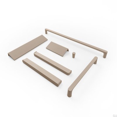 Aqua 480 Metal Cream Elongated Furniture Handle